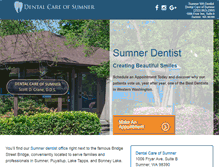 Tablet Screenshot of dentalcareofsumner.com